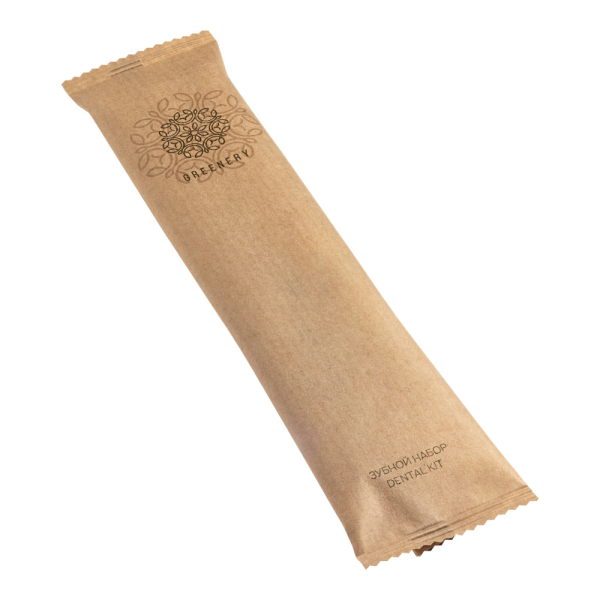 Зубной набор, упак. крафт-пакет «Greenery» / Dental kit